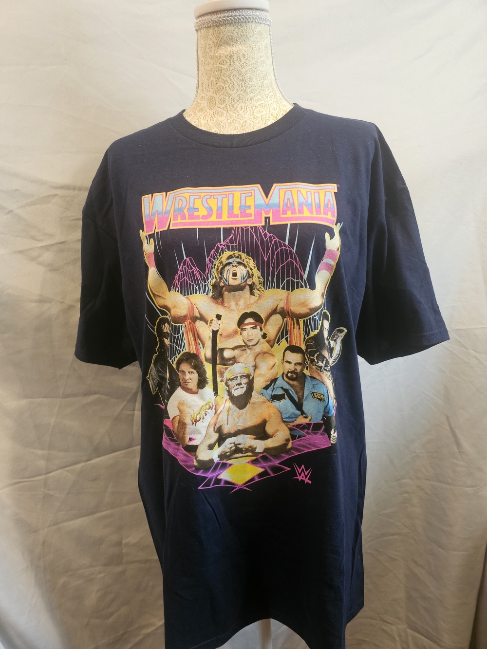 WrestleMania Graphic Tee - Navy Short Sleeve Men’s Shirt